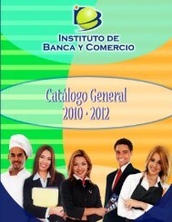 CATALOGO IBC - Instituto de Banca y Comercio