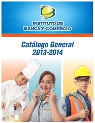 CatÃ¡logo 2013 - 2014 EspaÃ±ol - Instituto de Banca y Comercio