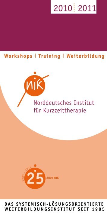 25 - Norddeutsches Institut für Kurzzeittherapie NIK eV
