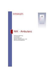 NIK - Ambulanz - Norddeutsches Institut für Kurzzeittherapie NIK eV