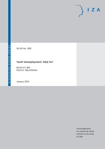 Youth Unemployment: Déjà Vu? - Index of - IZA