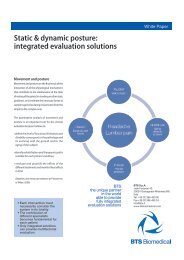 Static & dynamic posture: integrated evaluation solutions - Bts.it