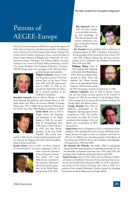 Key 20 - AEGEE Europe