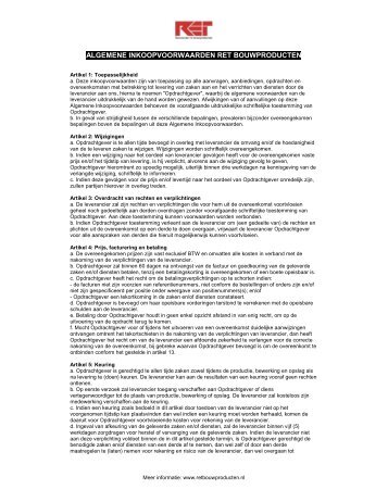 RET - Inkoopvoorwaarden.pdf - Megamat