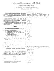 Max-plus Linear Algebra with Scilab - Jean-Pierre Quadrat Page ...