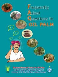 oil palm at a glance - Directorate of Oil Palm Research