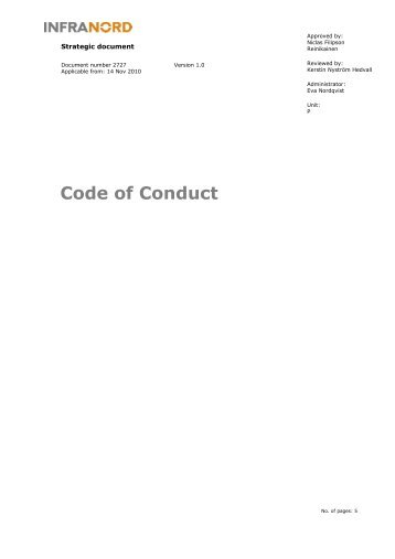 Code of Conduct - Infranord.se