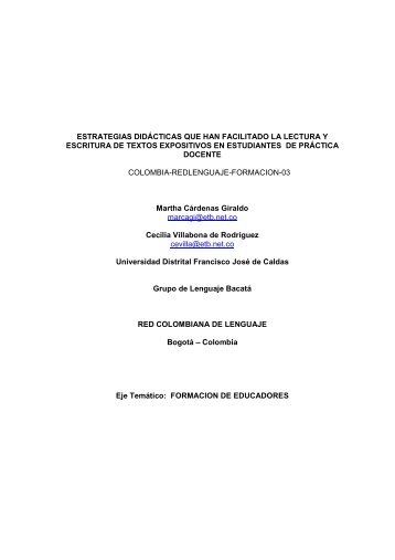 estrategias didÃ¡cticas que han facilitado la lectura y escritura de ...