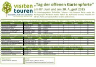 „Tag der offenen Gartenpforte“