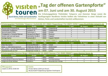 „Tag der offenen Gartenpforte“