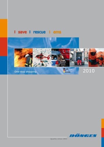 save - rescue - ems Catalog 2010