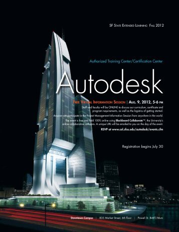 Autodesk - College of Extended Learning - San Francisco State ...