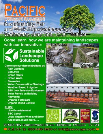 Download Sustainability Fair Flyer - ASLA Oregon