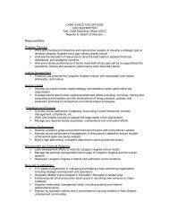 executive chief officer job description