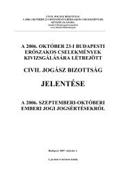 Morvai jelentés a 2006-os szeptemberi-októberi ... - HUNSOR