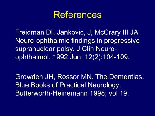 Progressive Supranuclear Palsy