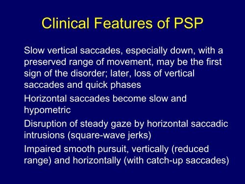 Progressive Supranuclear Palsy