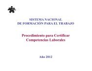 Procedimiento para Certificar Competencias Laborales