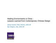 Healing Environments in China : Lessons ... - GBBN architects