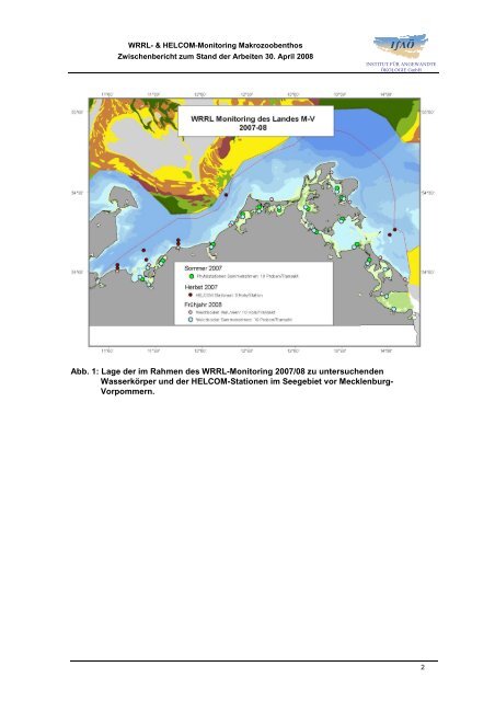 WRRL- & HELCOM-Monitoring des Landes Mecklenburg ... - IfAÃ