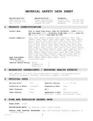 MATERIAL SAFETY DATA SHEET - Sage Products Inc.