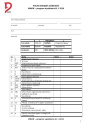 program ujeżdżenia kl. L 2011