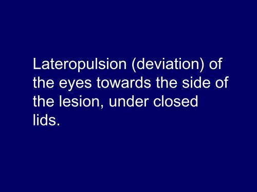 Lateropulsion
