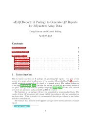 affyQCReport: A Package to Generate QC Reports for Affymetrix ...