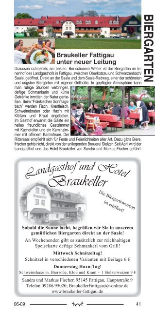 biergarten - Hof Programm