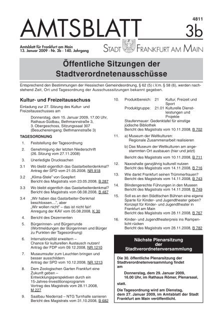 Amtsblatt Nr. 3b/2009 S. 29 - 56 (pdf [593.9 KB]) - Frankfurt am Main
