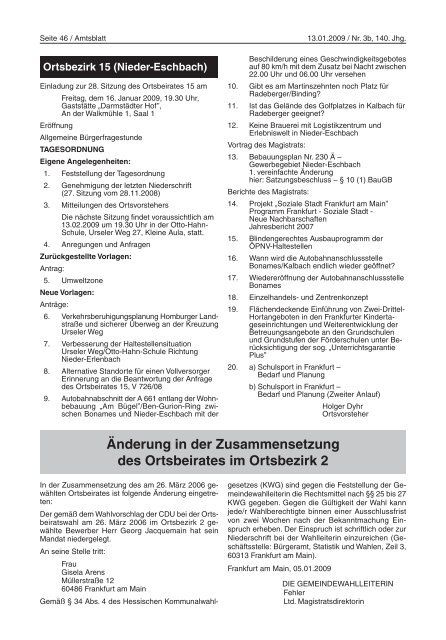 Amtsblatt Nr. 3b/2009 S. 29 - 56 (pdf [593.9 KB]) - Frankfurt am Main