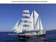 Connect to the Best Crewed Yacht Charters in the World