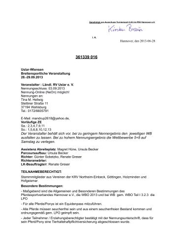 wiensenwboturnierPDF - RV Weser-Solling e.V