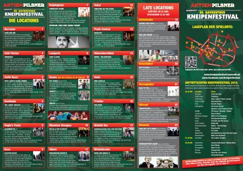 Kneipenfestival Programmheft 2012