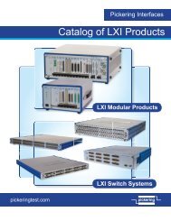 Pickering Interfaces LXI Instrumentation - RF Test Solutions