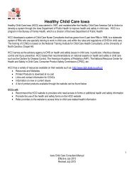 Healthy Child Care Iowa - Iowa Child Care Resource & Referral