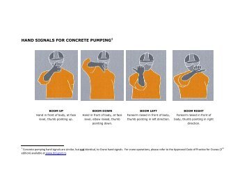 Hand Signals for Pumping Concrete - Business.govt.nz