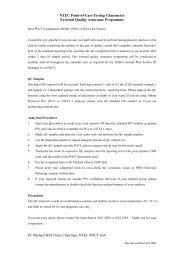 NTEC Point-of-Care Testing Glucometer External Quality Assurance ...