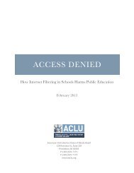 Access Denied: How Internet Filtering in Schools Harms Public