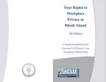 Your Rights to Workplace Privacy in Rhode Island - ACLU of Rhode ...