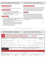 Kansas Voter Registration Form - Long Distance Voter