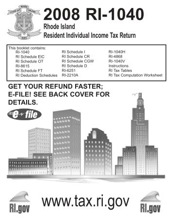 Rhode Island Resident Individual Income Tax Return