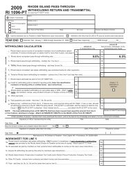 for attaching RI 1099-PT forms - Rhode Island Division of Taxation