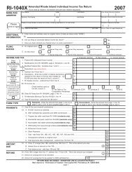 RI-1040XAmended Rhode Island Individual Income Tax Return ( )