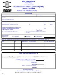 International Fuel Tax Agreement (IFTA) - Rhode Island Division of ...