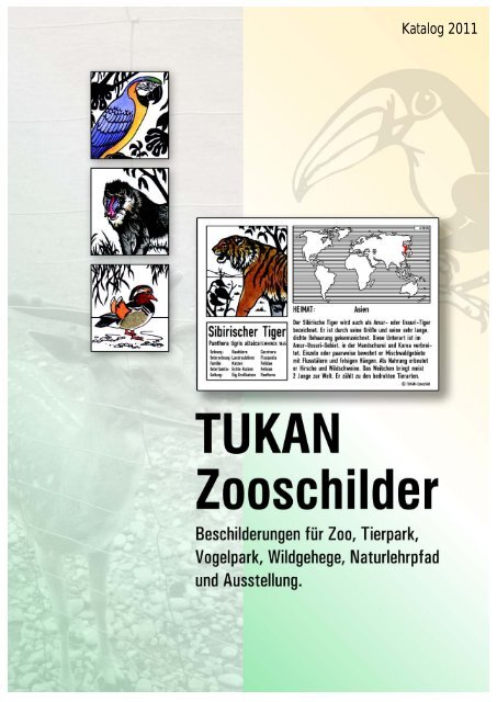 Katalog 2012/2013 - TUKAN-Zooschilder