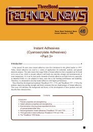 Instant Adhesives (Cyanoacrylate Adhesives) 