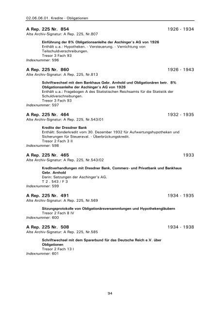 A Rep. 225 Aschinger-Konzern - Landesarchiv Berlin