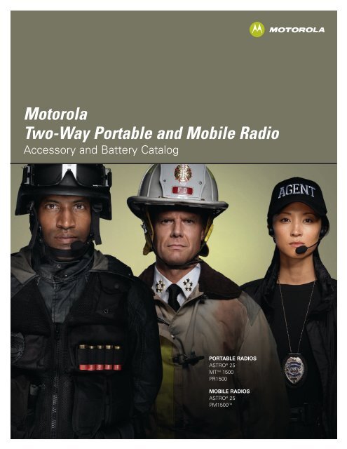 Motorola High Tier Accessory Catalog - Emergency Radio Service Inc.