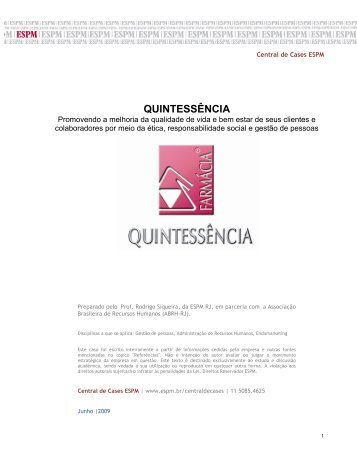 QUINTESSÃNCIA - ABRH-RJ